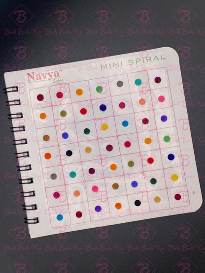 Navya Plain Bindi Book - Parlour Range Size 8 (4Mm In Size)