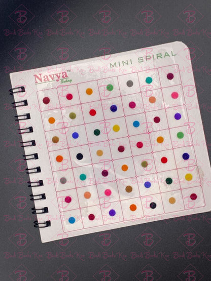 Navya Plain Bindi Book - Parlour Range Size 8 (4Mm In Size)