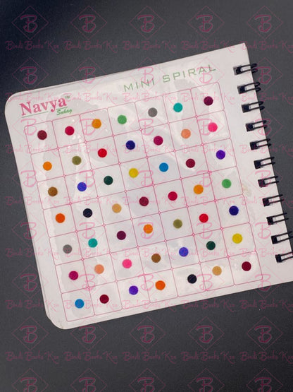 Navya Plain Bindi Book - Parlour Range Size 8 (4Mm In Size)