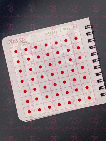 Navya Plain Bindi Book - Parlour Range Size 8 (4Mm In Size)