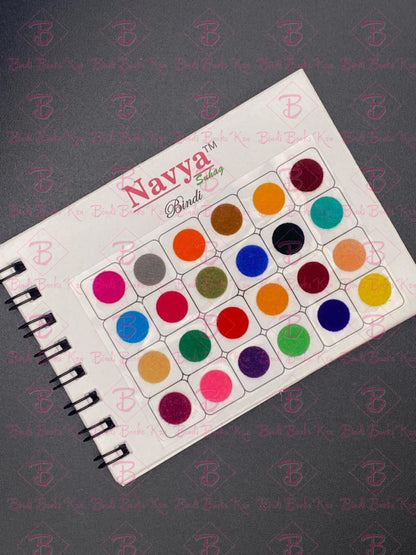 Navya Mini Plain Bindi Book - Size 3 (9Mm In Size)