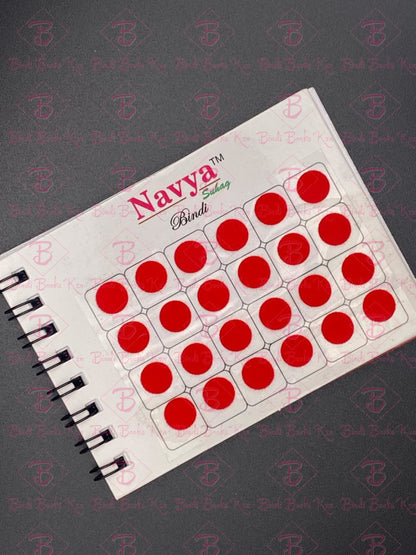 Navya Mini Plain Bindi Book - Size 3 (9Mm In Size)