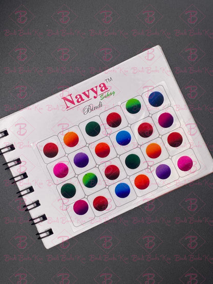 Navya Mini Plain Bindi Book - Size 3 (9Mm In Size)