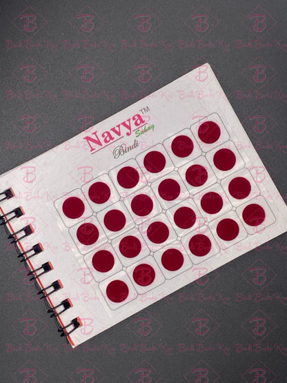 Navya Mini Plain Bindi Book - Size 3 (9Mm In Size)