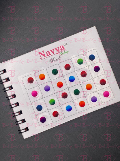 Navya Mini Plain Bindi Book - Size 5 (6Mm In Size)