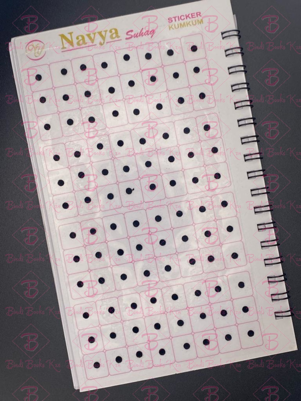 Navya Plain Black Bindi Book (Mixed Sizes In One Book)