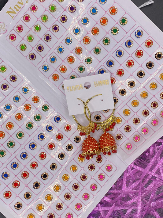 Bindi & Earring combo - RB16