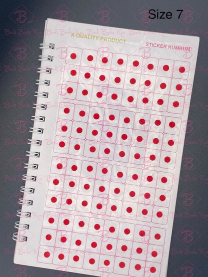 Navya Red Plain Bindi Book (960 dots)