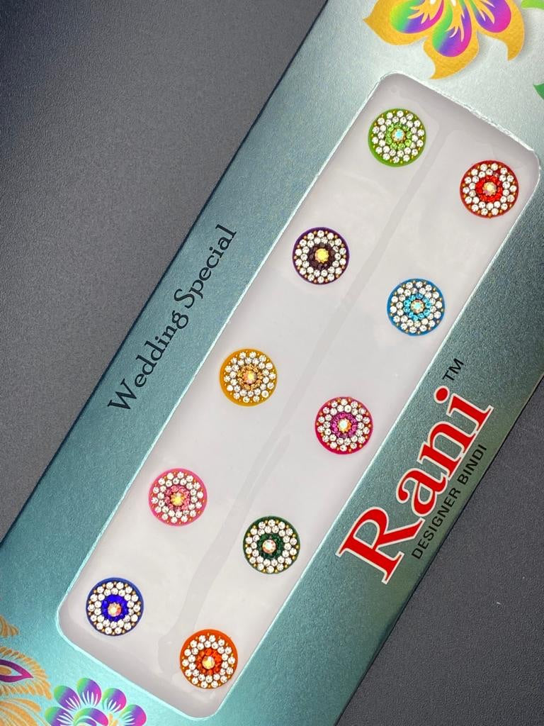 Rani Designer Bindi Color Card  - Product Code: RC547