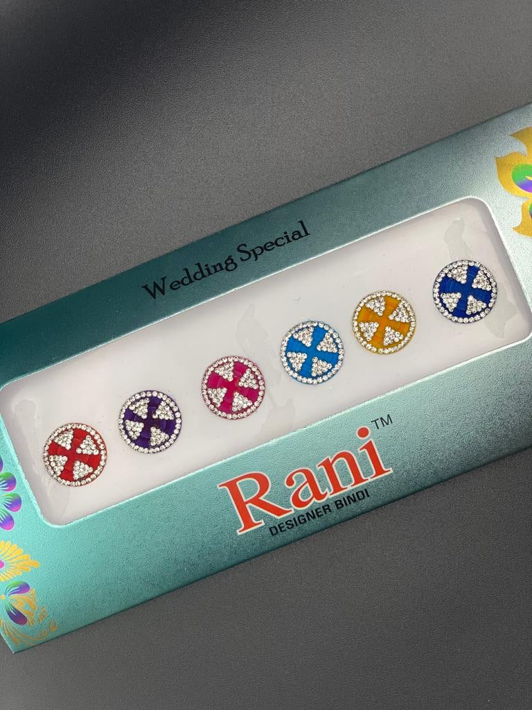 Rani Designer Bindi Color Card - Product Code: RC344