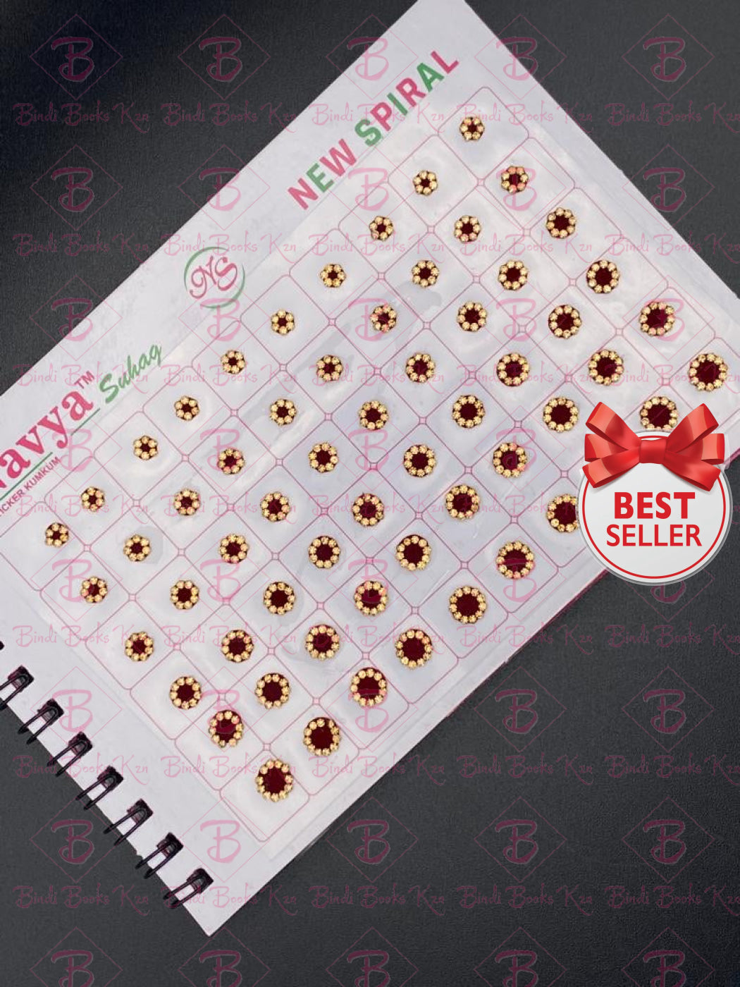 02 Maroon Fancy Bindi Book