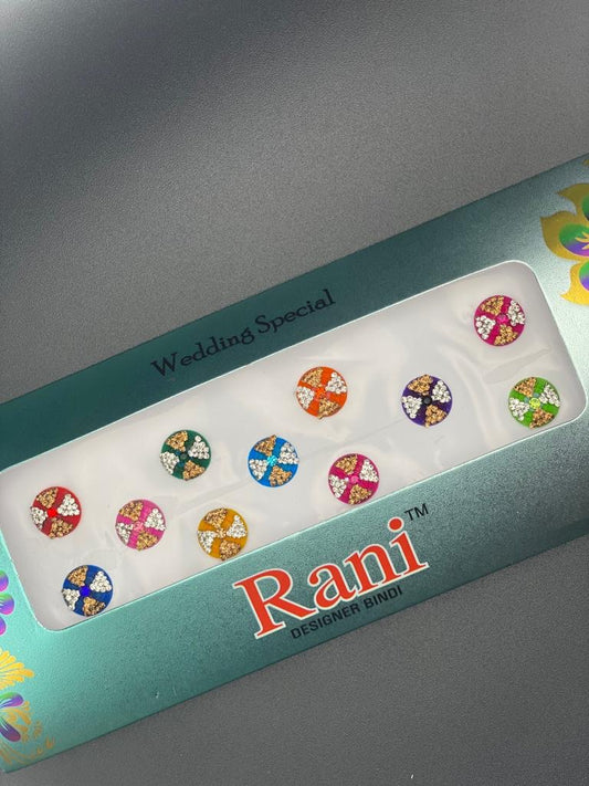 Rani Designer Bindi Color Card - Product Code: RC447