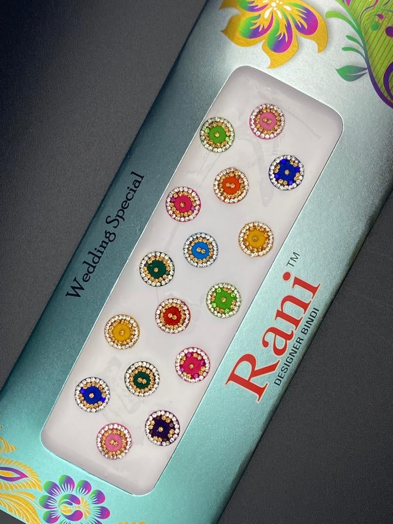 Rani Designer Bindi Color Card  - Product Code: RC559
