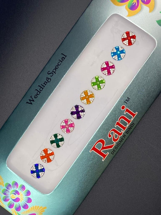 Rani Designer Bindi Color Card  - Product Code: RC601