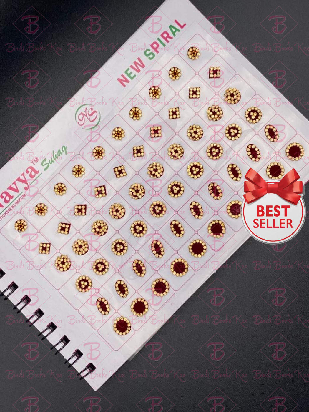 02 Maroon Fancy Bindi Book