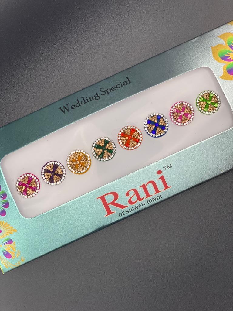 Rani Designer Bindi Color Card - Product Code: RC384