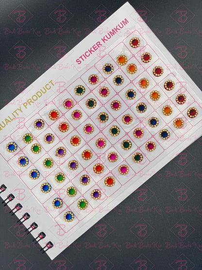 Navya Shaded Gold Border Bindi Book