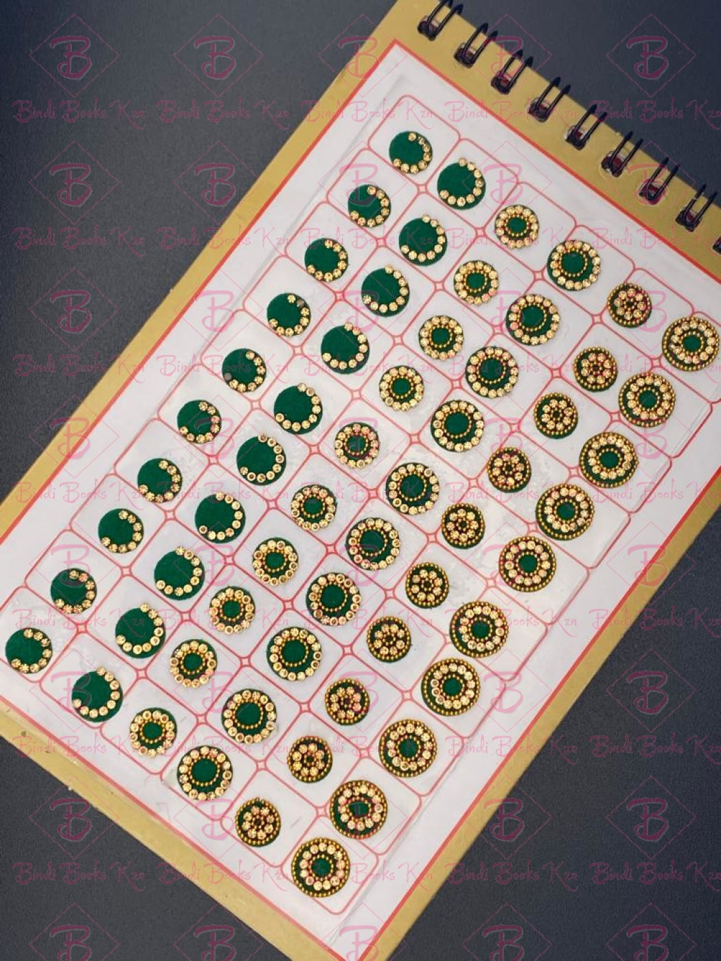 Beauty Suhag Gold Stone Bindi Book (Code:611)