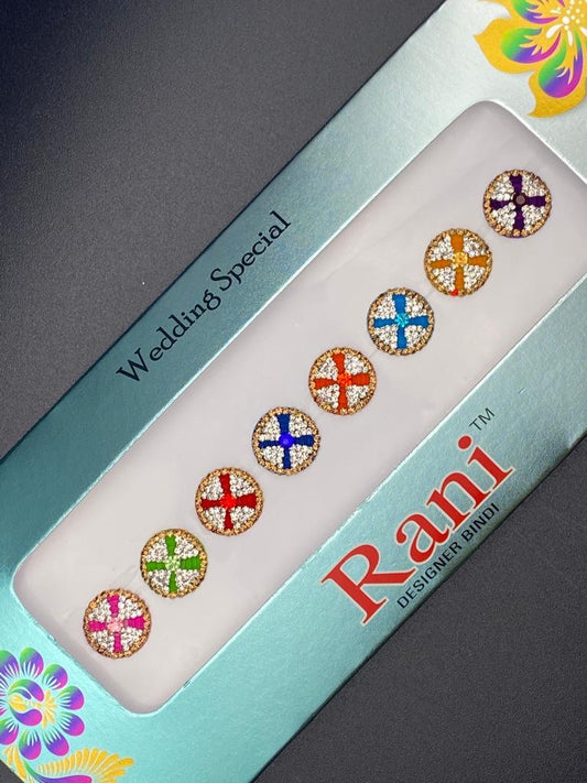 Rani Designer Bindi Color Card  - Product Code: RC606