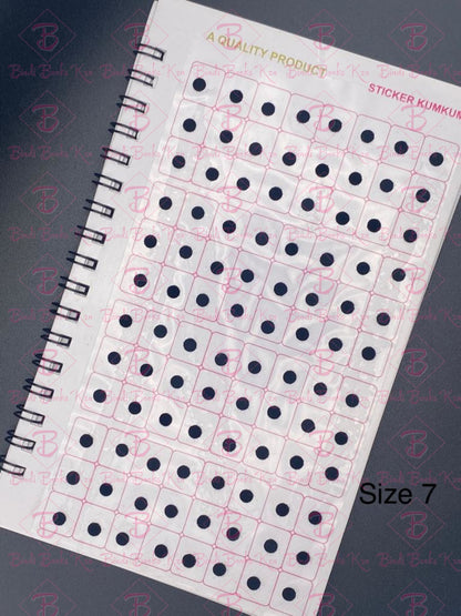 Navya Black Plain Bindi Book (960 dots)