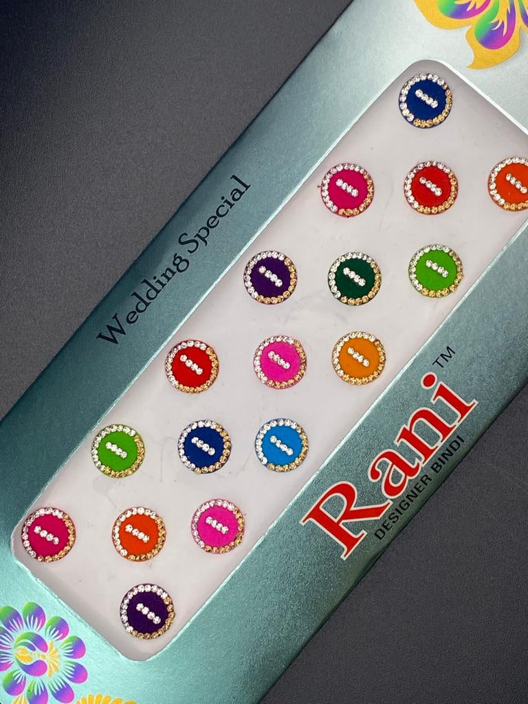 Rani Designer Bindi Color Card  - Product Code: RC580