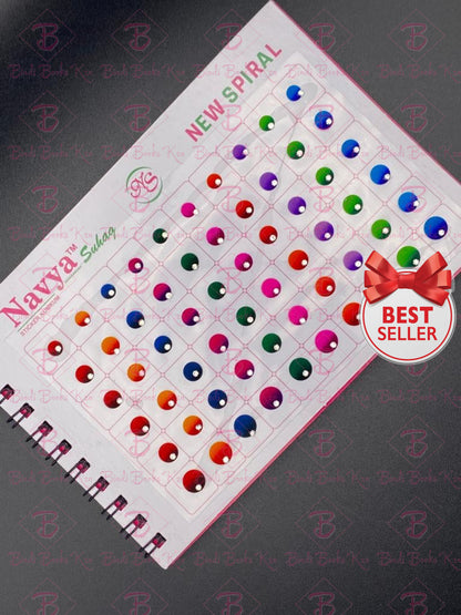 Navya Shaded Silver Border Bindi Book