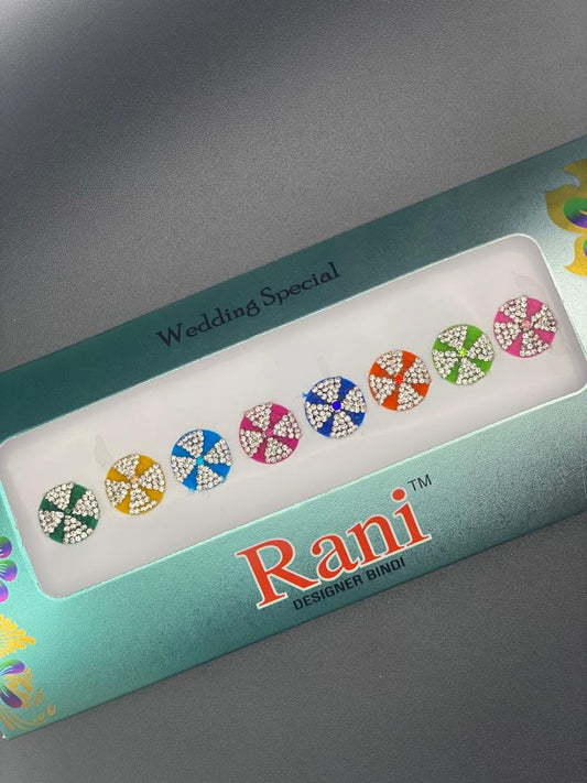 Rani Designer Bindi Color Card - Product Code: RC412
