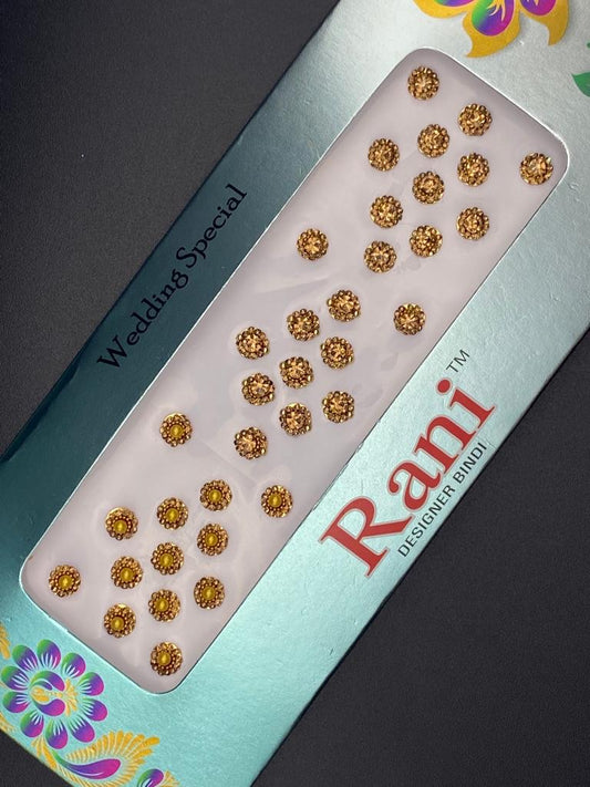 Rani Designer Bindi Card  - Product Code: RC531 Gold